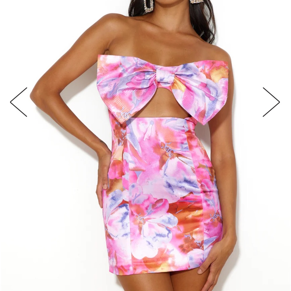Runaway the label Charlie mini bow dress
